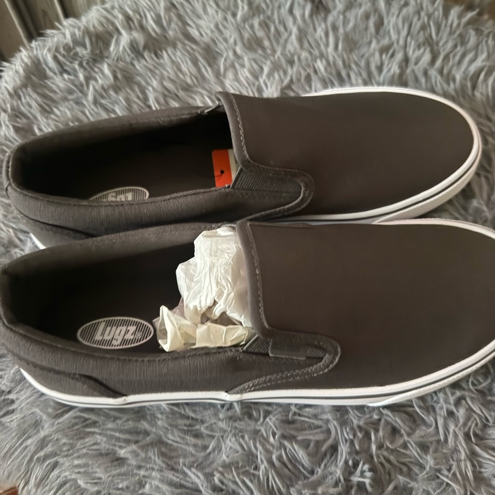 Lugz Men's Charcoal Slip-On LoafersSize 10.5 - Picture 3 of 7